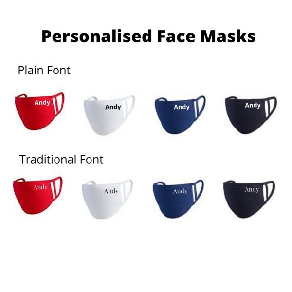personalised face mask