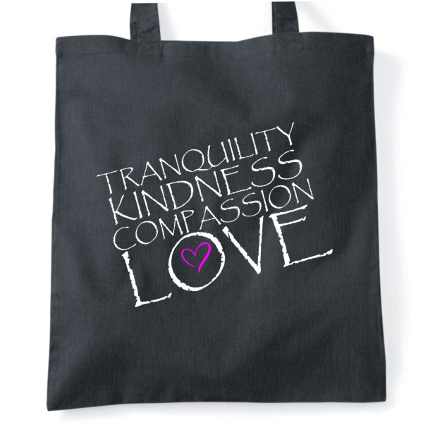 kindness and love tote bag