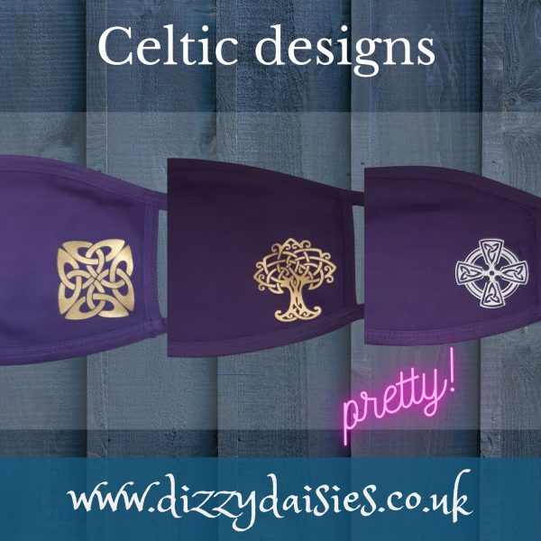 celtic design face mask