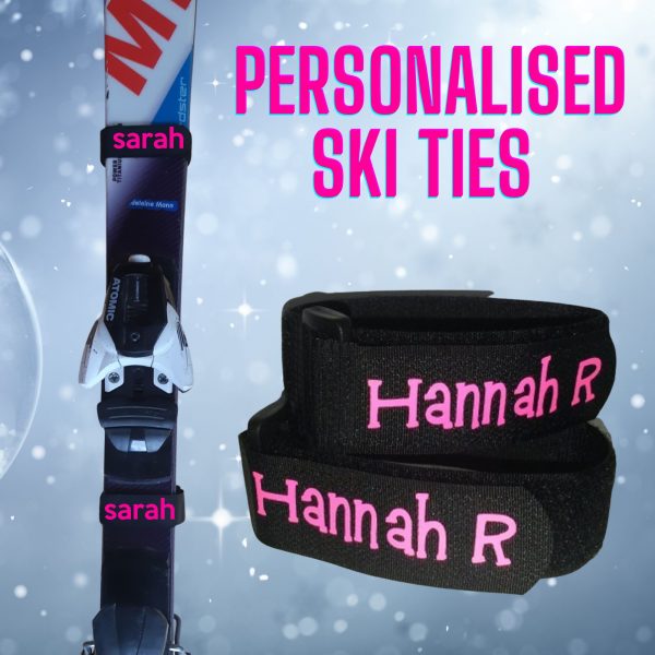 personalised ski ties