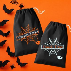 halloween cobweb treat bag